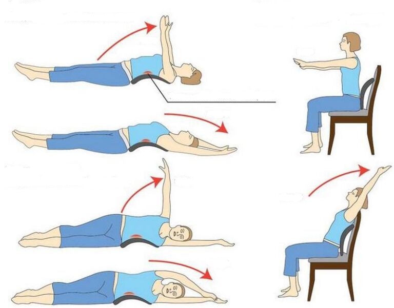 ćwiczenia na osteochondrozę